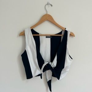 MDS Stripes x J. Crew tie tank top